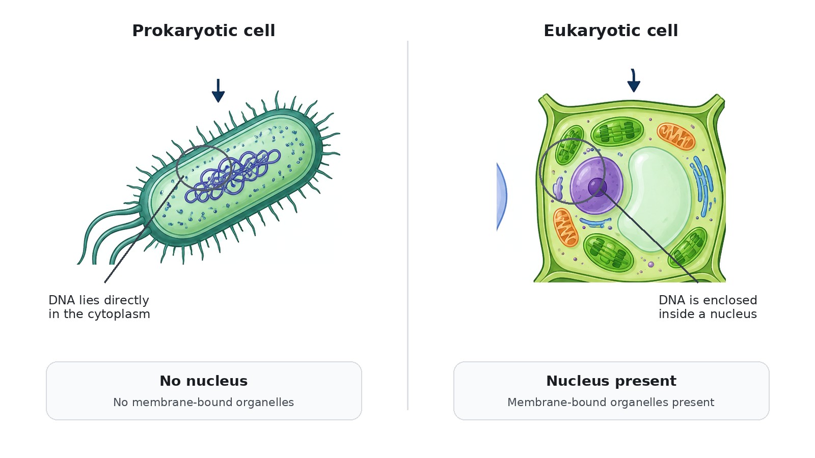 Prokaryotic Cells — Visual 4 — Cell interior comparison