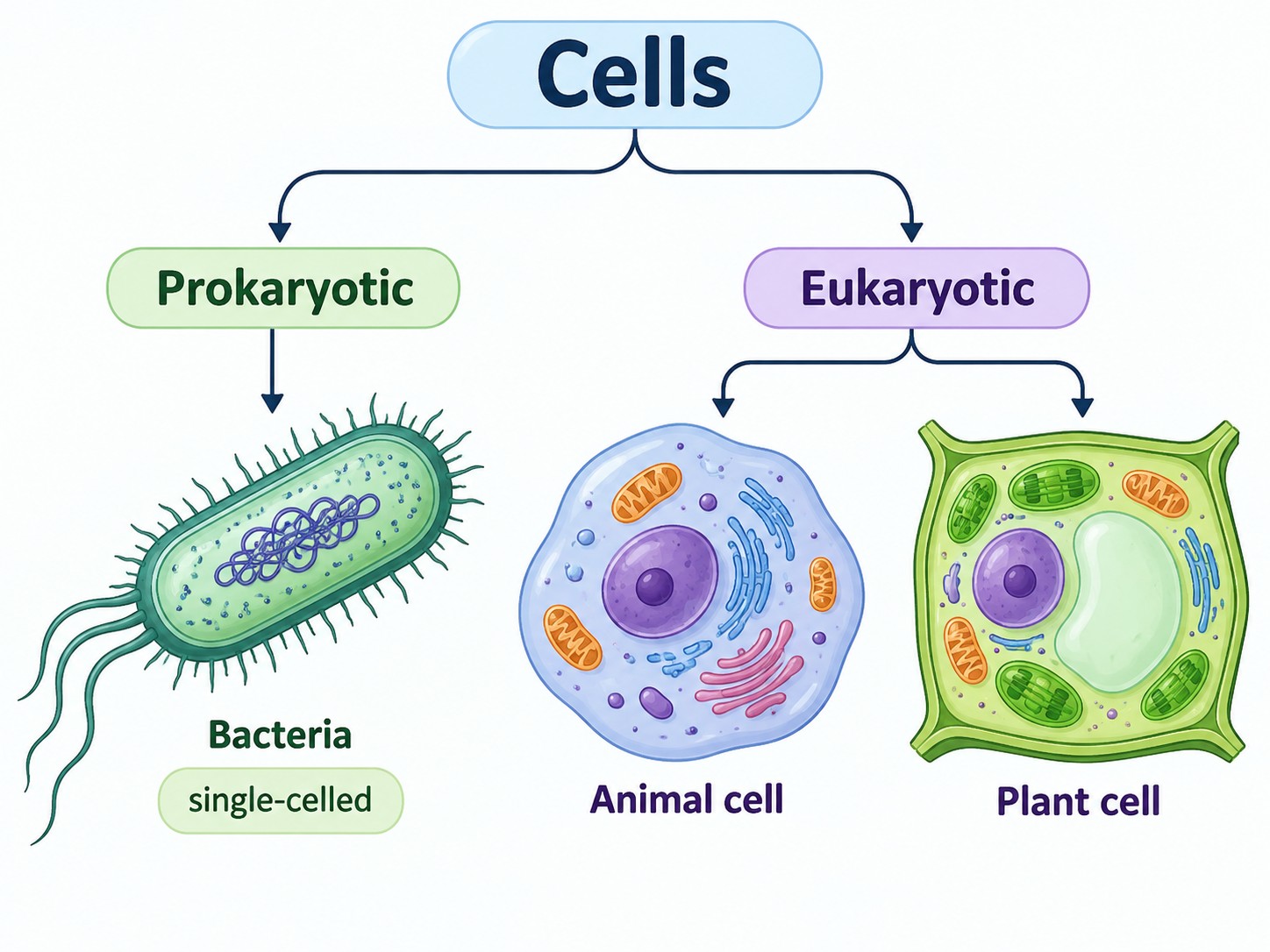 Prokaryotic Cells — Visual 1 — Cell organisation