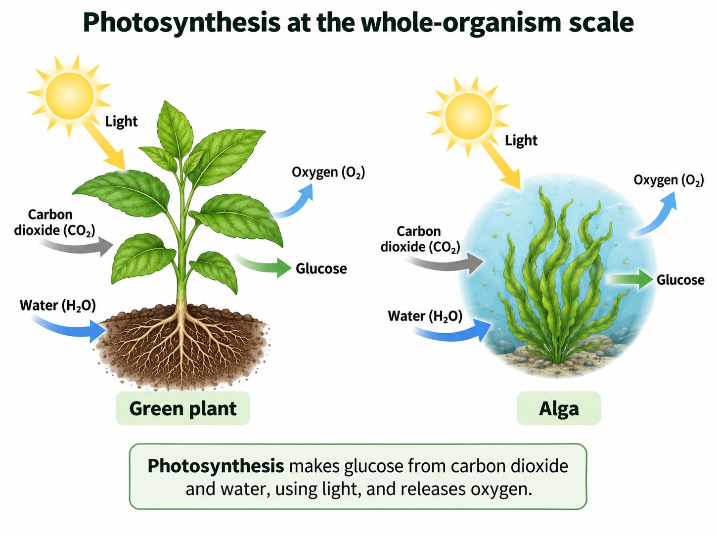 Photosynthesis — Visual 1 — Photosynthesis at the whole-organism scale