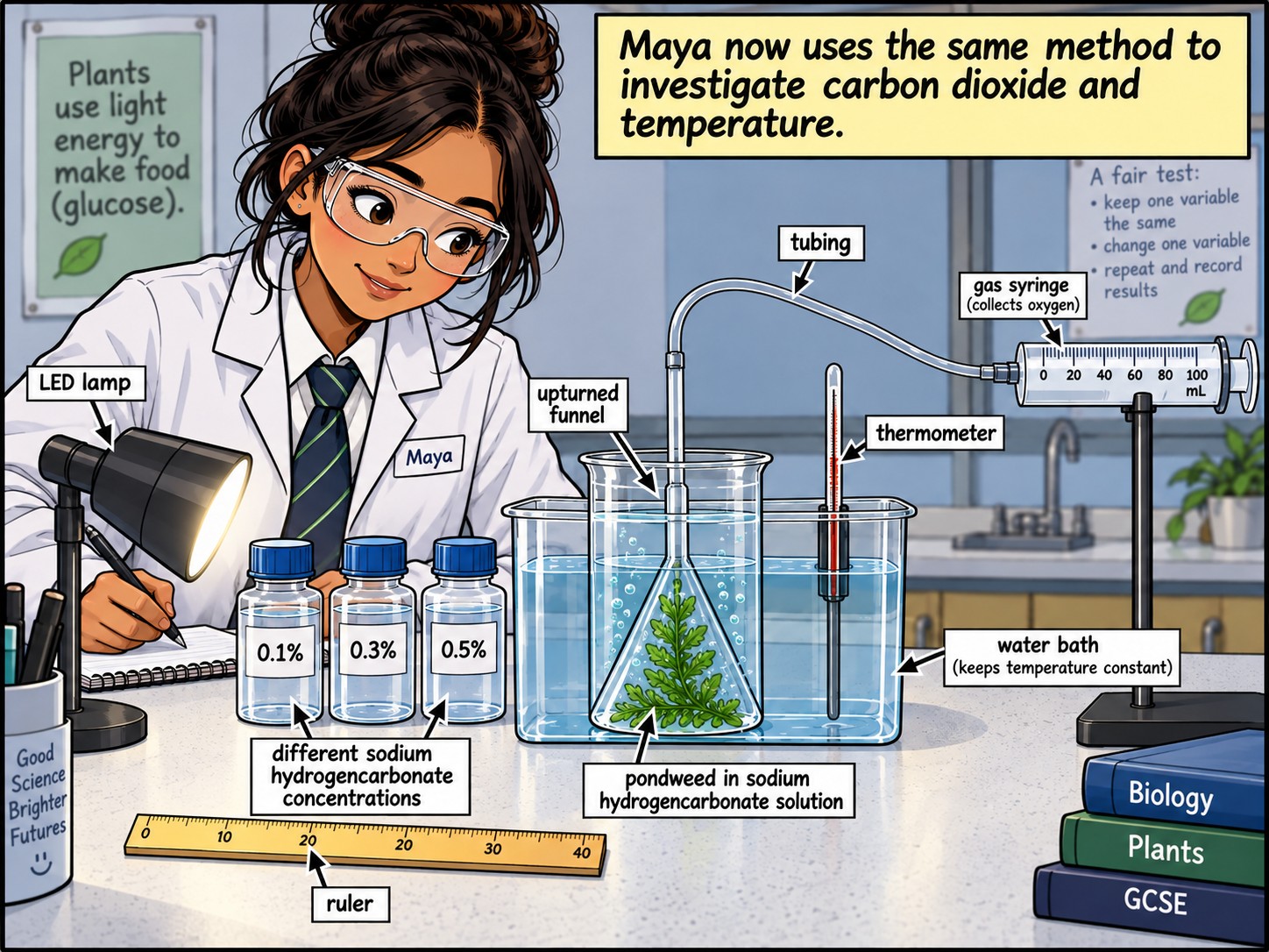 Factors Affecting the Rate of Photosynthesis — Section 1 — Investigating another factor: carbon dioxide