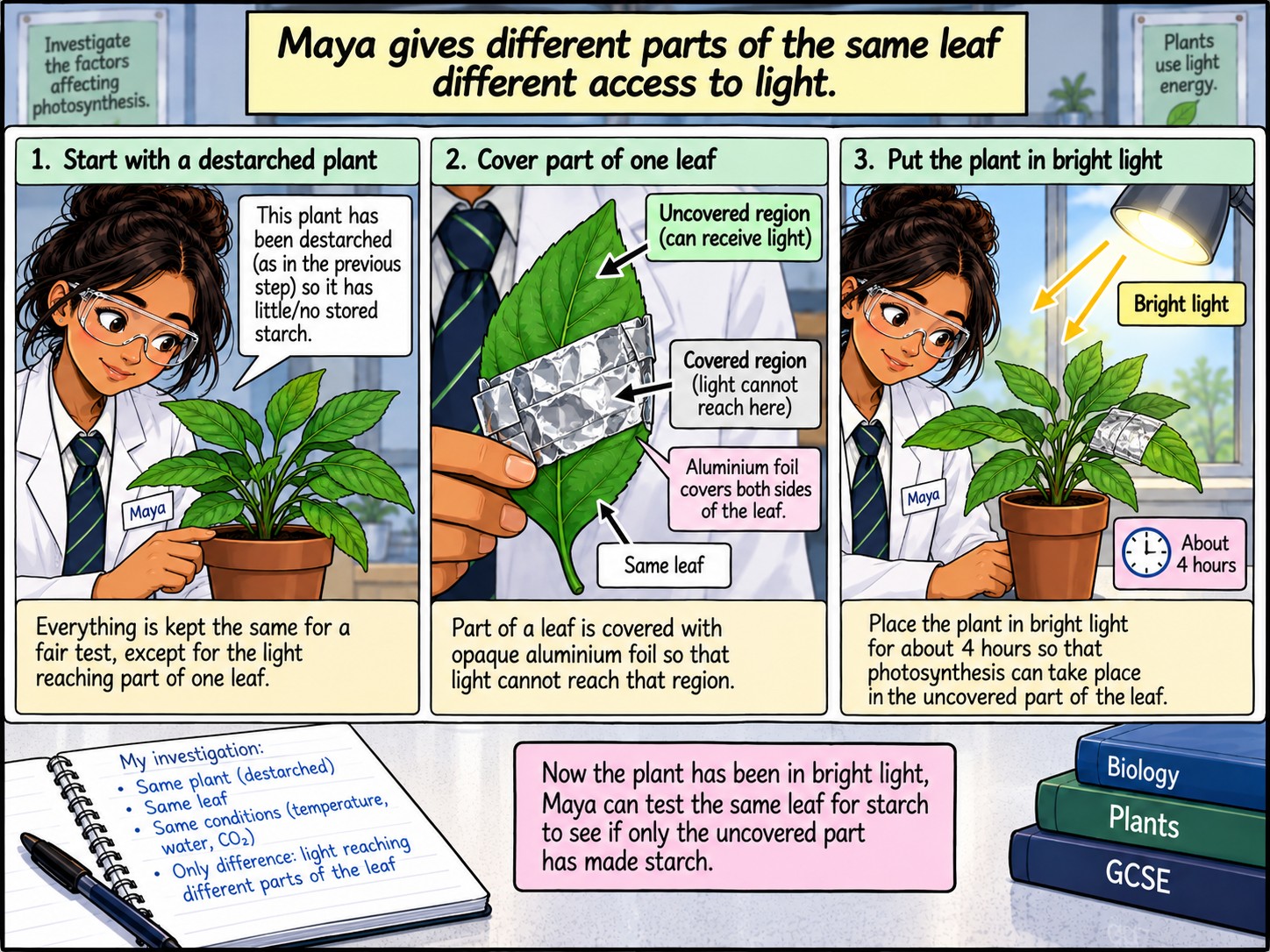 Evidence for What Photosynthesis Requires — Section 3 — Does photosynthesis require light?